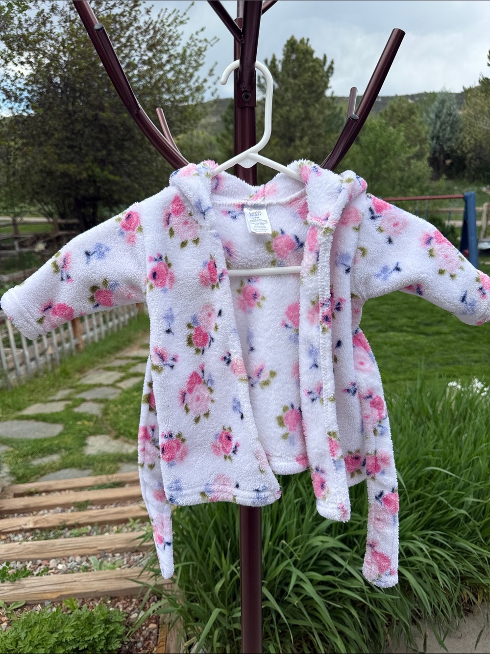 Floral Hooded Baby Jacket